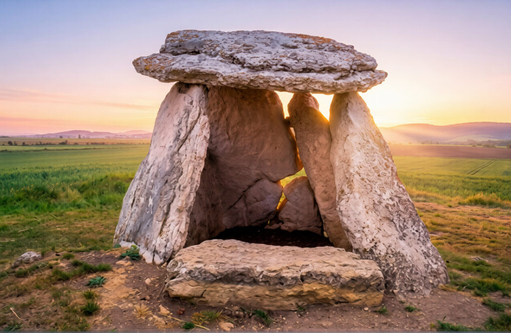 Infografía sobre qué es el megalitismo y sus tipos